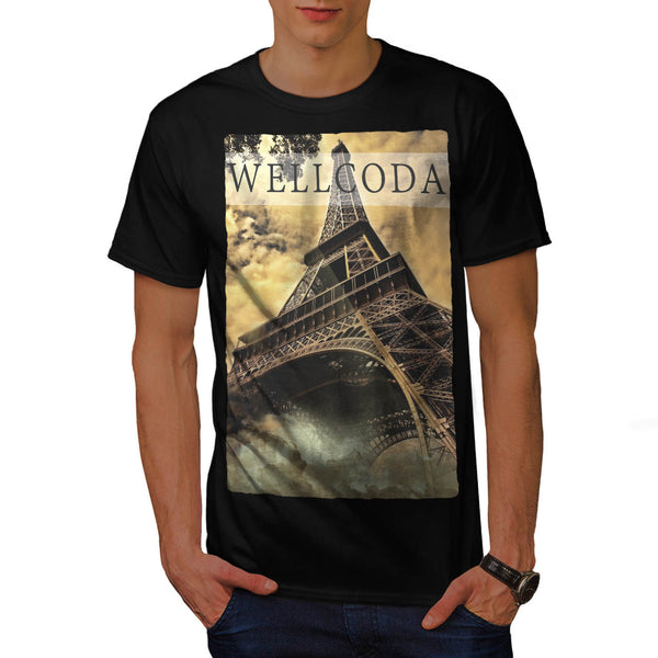 French Tower Icon Mens T-Shirt