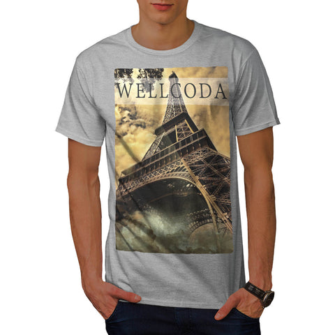 French Tower Icon Mens T-Shirt