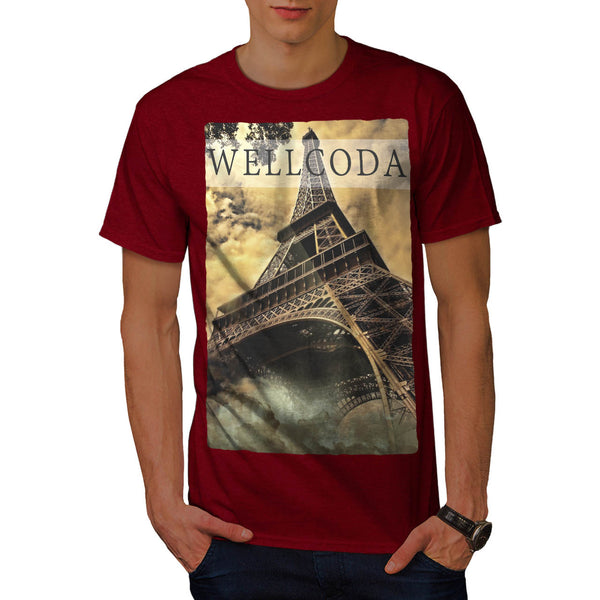 French Tower Icon Mens T-Shirt