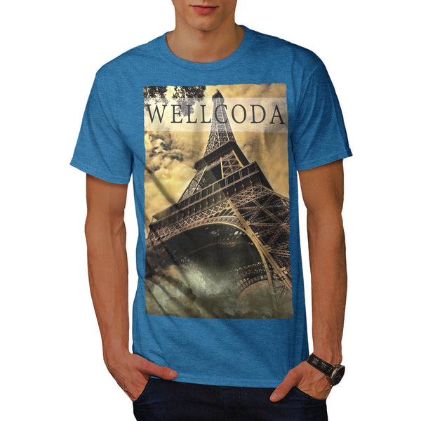 French Tower Icon Mens T-Shirt