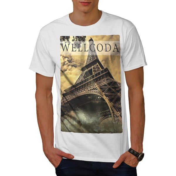 French Tower Icon Mens T-Shirt