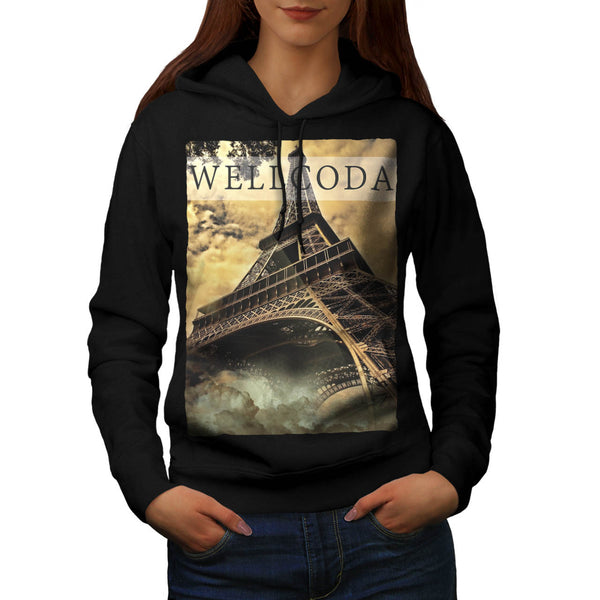 French Tower Icon Womens Hoodie