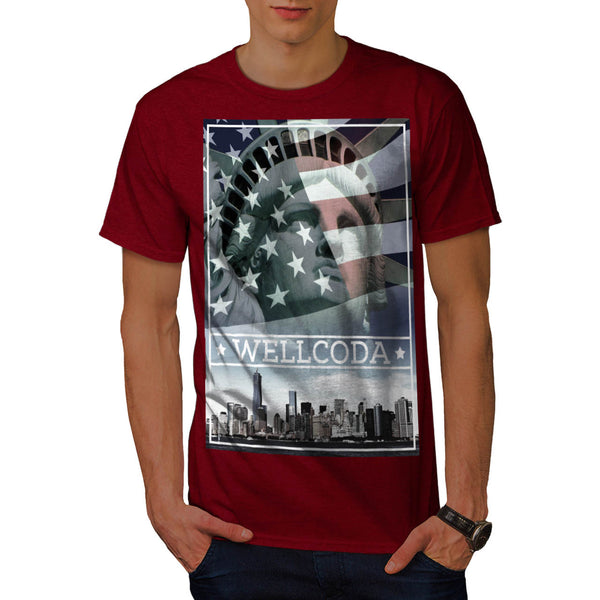 Liberty Statue US Mens T-Shirt