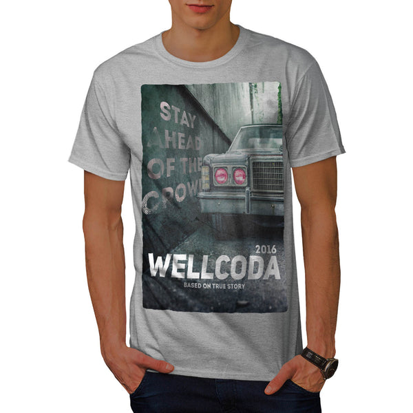 Vintage Car Poster Mens T-Shirt