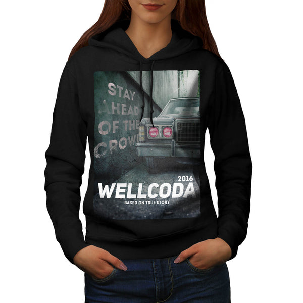 Vintage Car Poster Womens Hoodie
