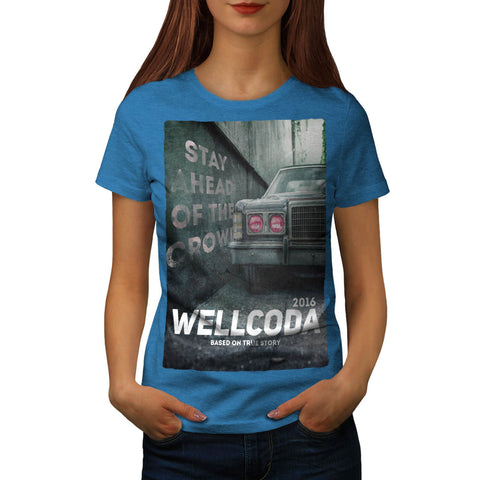 Vintage Car Poster Womens T-Shirt