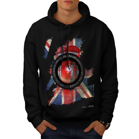 UK Telephone Booth Mens Hoodie