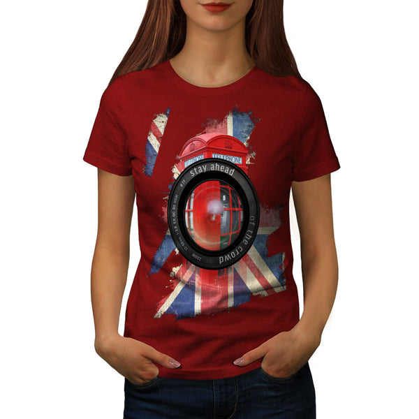 UK Telephone Booth Womens T-Shirt