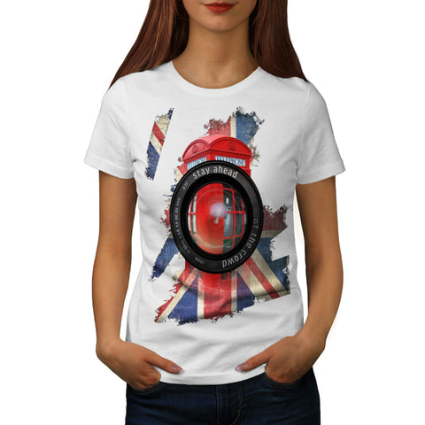 UK Telephone Booth Womens T-Shirt