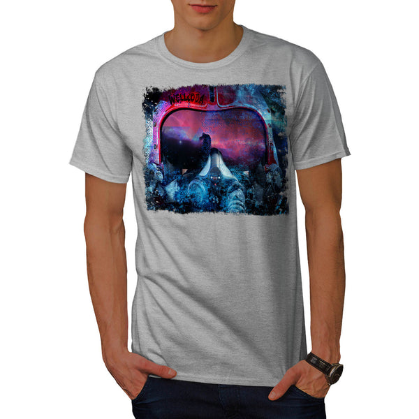 Artsy Pilot Head Mens T-Shirt