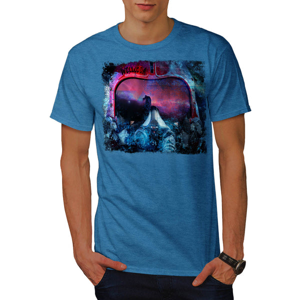 Artsy Pilot Head Mens T-Shirt