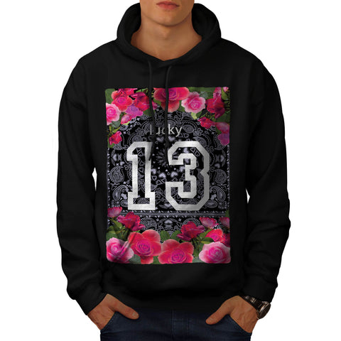 Unlucky Number 13 USA Mens Hoodie