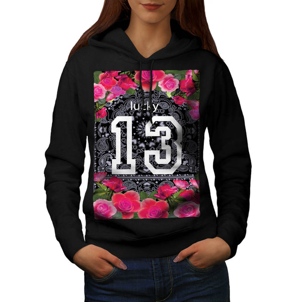 Unlucky Number 13 USA Womens Hoodie