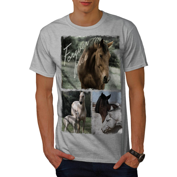 Free Forever Horse Mens T-Shirt