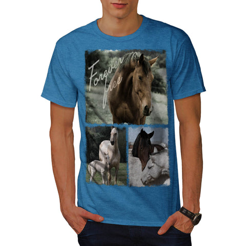 Free Forever Horse Mens T-Shirt