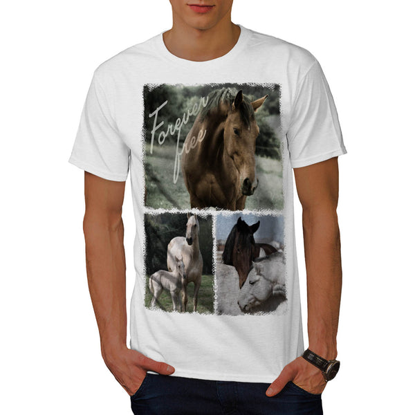 Free Forever Horse Mens T-Shirt