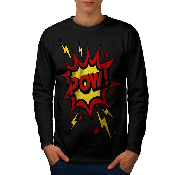Comic Pow Splash Mens Long Sleeve T-Shirt