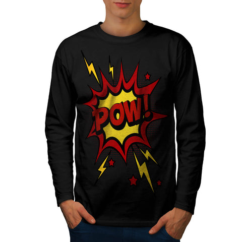 Comic Pow Splash Mens Long Sleeve T-Shirt