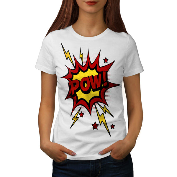 Comic Pow Splash Womens T-Shirt