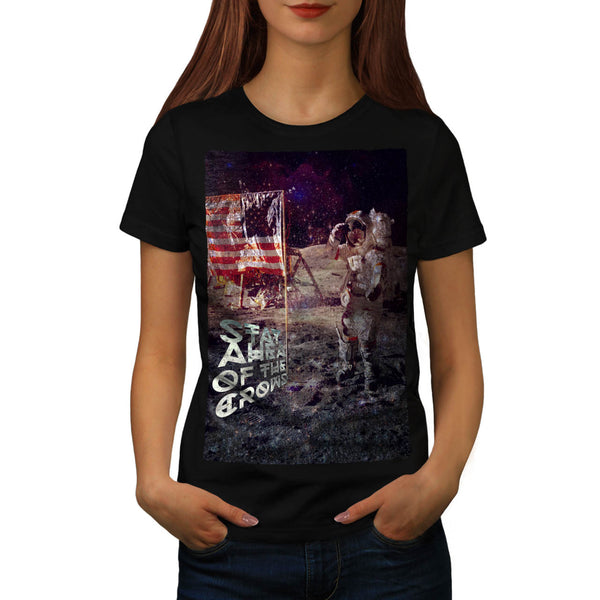 Cosmos Astronaut USA Womens T-Shirt