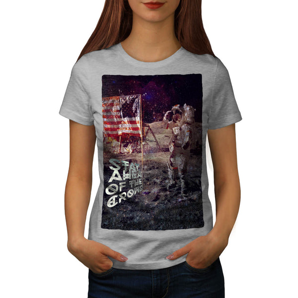 Cosmos Astronaut USA Womens T-Shirt