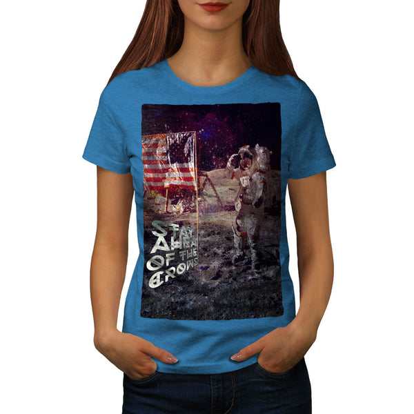 Cosmos Astronaut USA Womens T-Shirt
