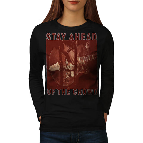 Music Freedom Art Womens Long Sleeve T-Shirt