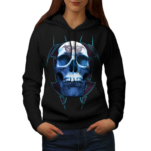 Skull Tattoo Head Womens Hoodie