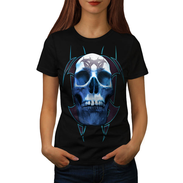 Skull Tattoo Head Womens T-Shirt