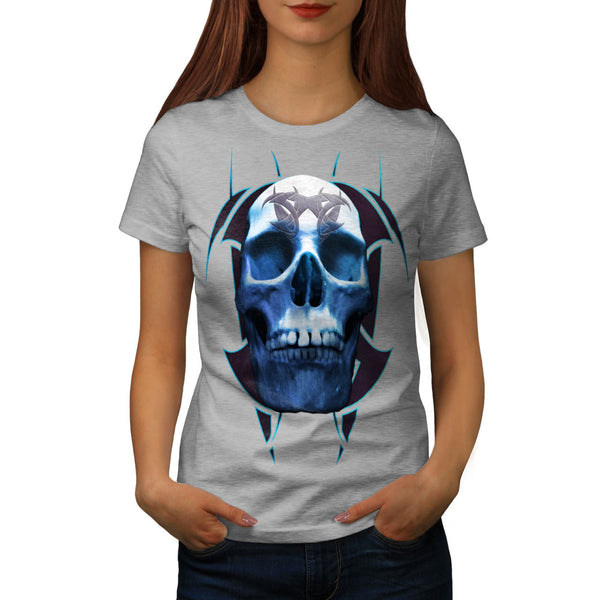 Skull Tattoo Head Womens T-Shirt