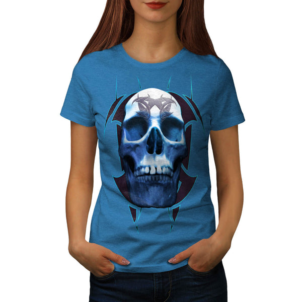 Skull Tattoo Head Womens T-Shirt