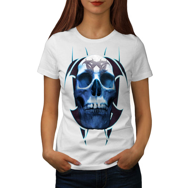 Skull Tattoo Head Womens T-Shirt