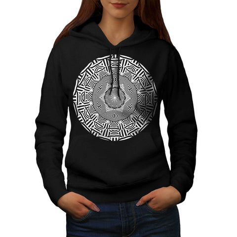 Indian Style Illusion Womens Hoodie