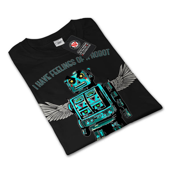 Human Robot Feel Womens Long Sleeve T-Shirt
