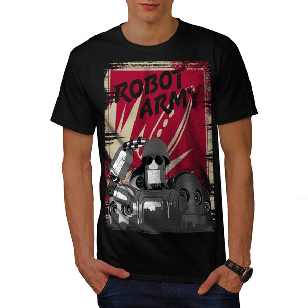Robot Army Invasion Mens T-Shirt