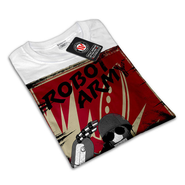 Robot Army Invasion Womens T-Shirt