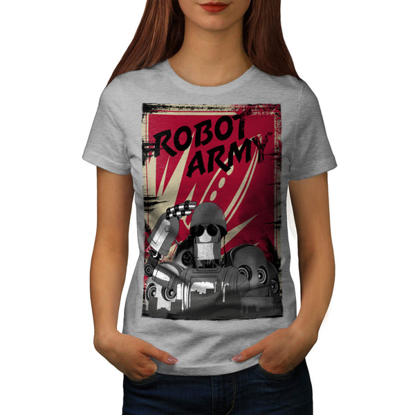 Robot Army Invasion Womens T-Shirt