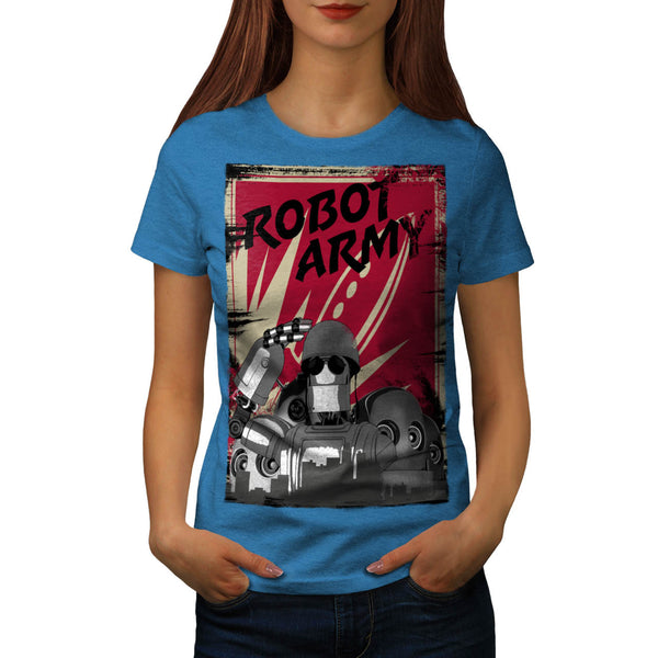 Robot Army Invasion Womens T-Shirt