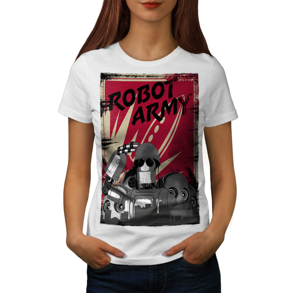 Robot Army Invasion Womens T-Shirt