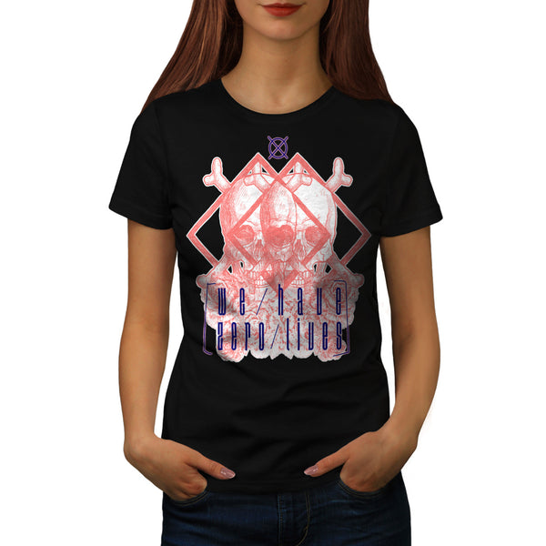 Skull Head Death Womens T-Shirt