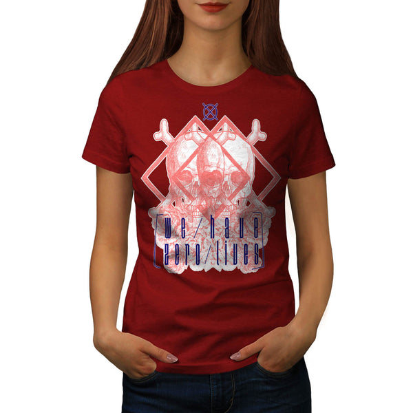 Skull Head Death Womens T-Shirt