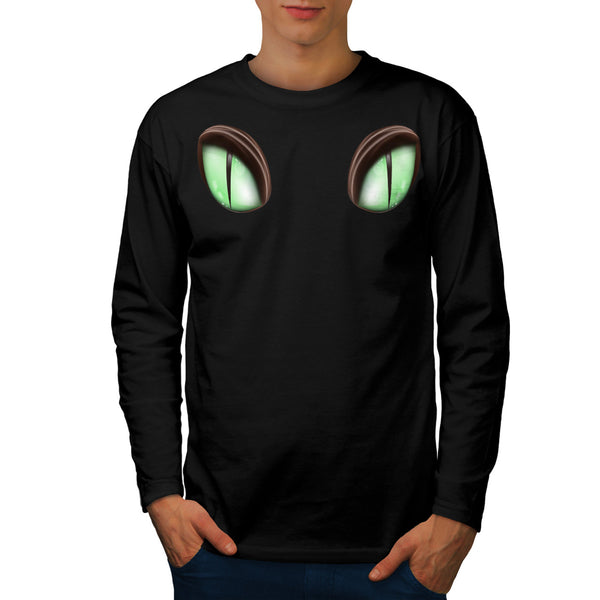 Predator Scary Eye Mens Long Sleeve T-Shirt