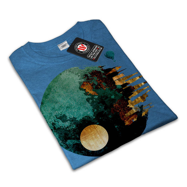 Galaxy Planet View Womens T-Shirt