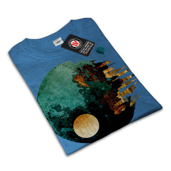 Galaxy Planet View Mens T-Shirt