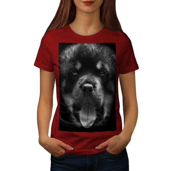 Cute Doggy Face Fun Womens T-Shirt