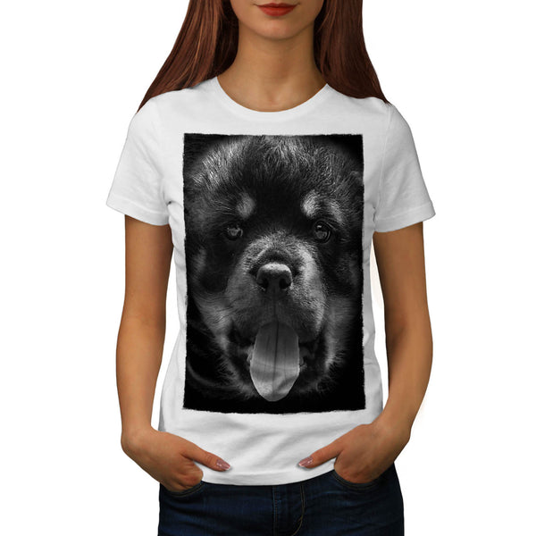 Cute Doggy Face Fun Womens T-Shirt