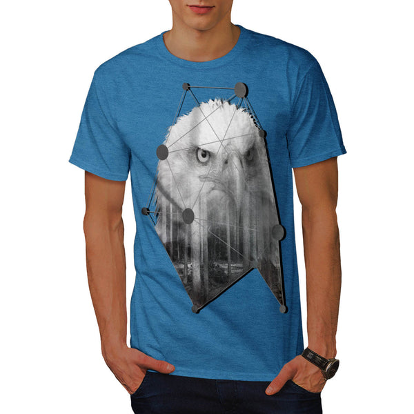 Triangle Eagle Head Mens T-Shirt