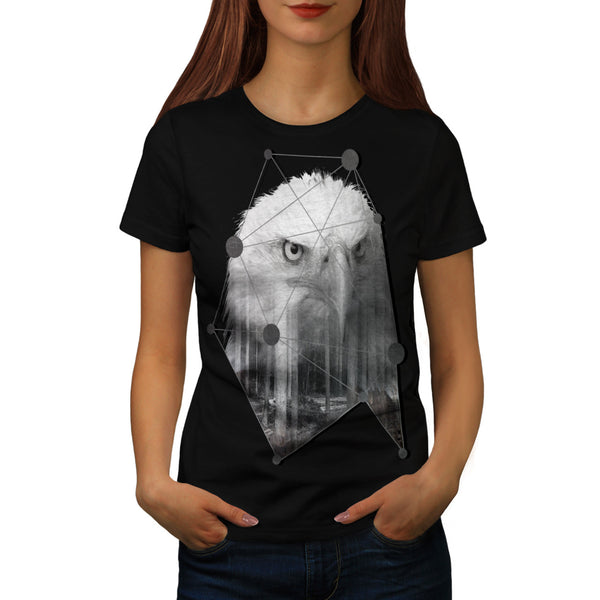 Triangle Eagle Head Womens T-Shirt