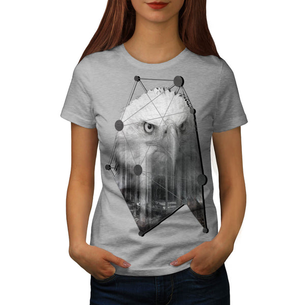 Triangle Eagle Head Womens T-Shirt