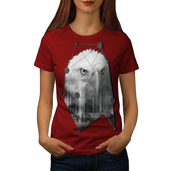 Triangle Eagle Head Womens T-Shirt